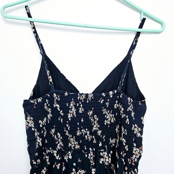 Abercrombie & Fitch Camille Midi Flowy Smocked Strap Dress Sz Small Floral - Picture 8 of 11